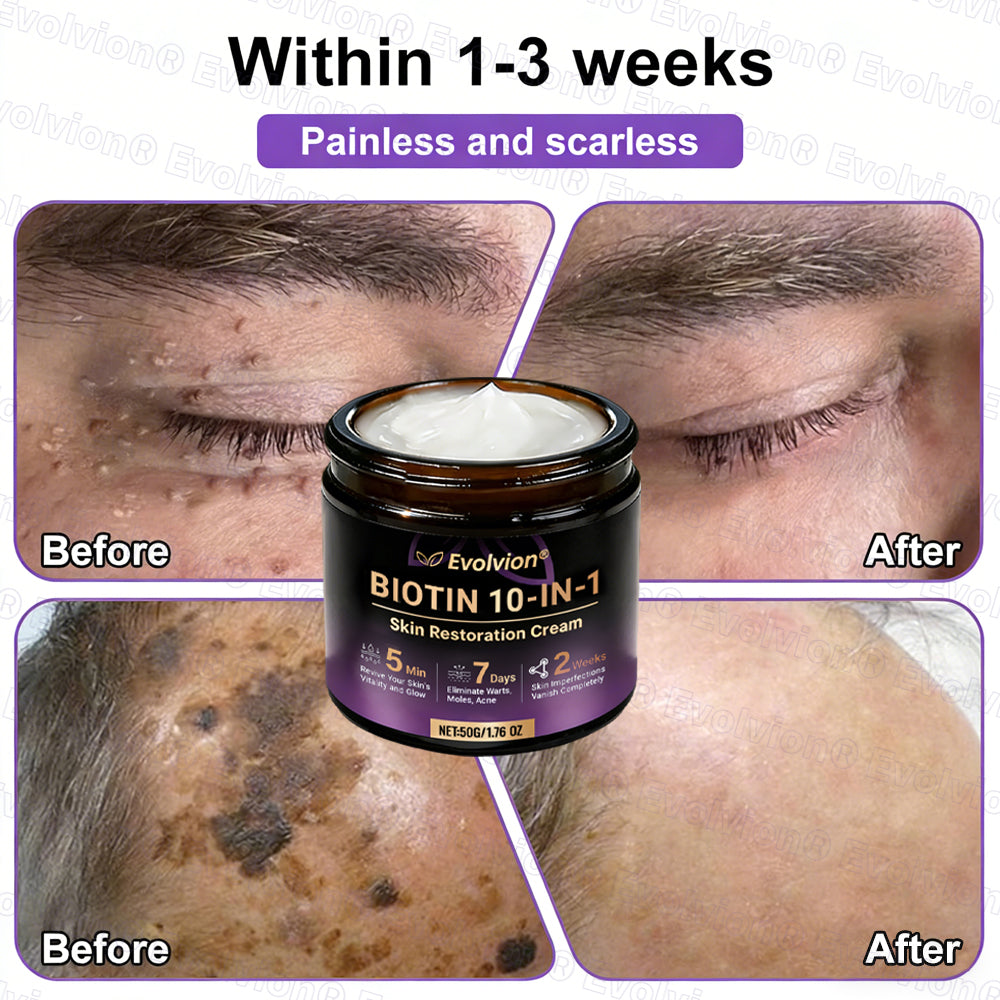 Made and Shipped from USA ✨Evolvion® Biotin 10-in-1 Skin Restoration Cream ✨
