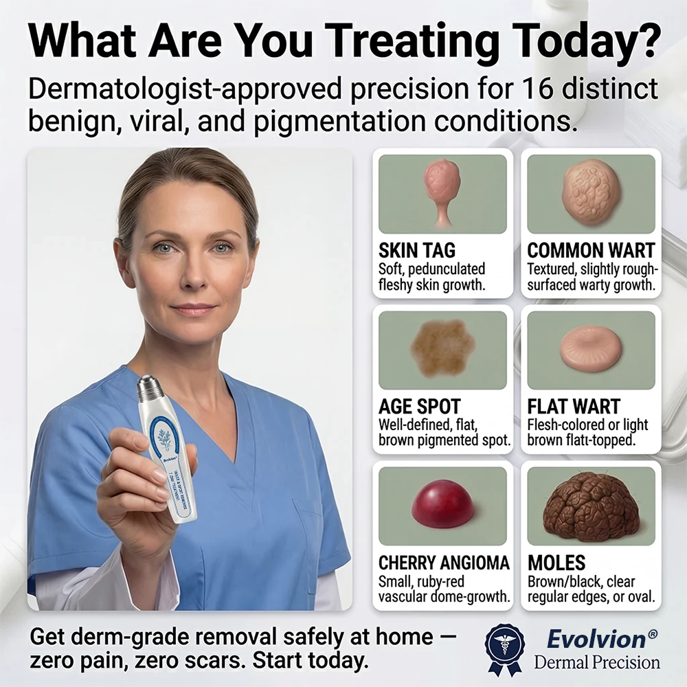 ✨Evolvion® 𝟕-𝐃𝒂𝘆 𝐒𝗸𝐢𝐧 𝐓𝒂𝗴 & 𝐒𝐩𝙤𝐭 𝐄𝐫𝒂𝐬𝙚𝐫 Painless & Scar-Free Advanced Imperfection Remova𝗜 Ro𝗜𝗜erba𝗜𝗜 Pen-up