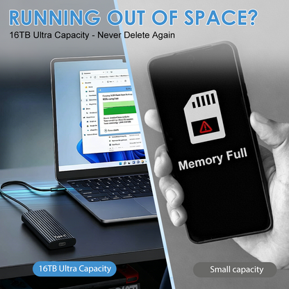 🏆Flash Sale⚡ 50K+ SOLD! Almost Gone-🔥16TB Large-Capacity Type-C Portable Mini SSD🪙🪙