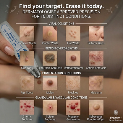 ✨Evolvion® 𝟕-𝐃𝒂𝘆 𝐒𝗸𝐢𝐧 𝐓𝒂𝗴 & 𝐒𝐩𝙤𝐭 𝐄𝐫𝒂𝐬𝙚𝐫 Painless & Scar-Free Advanced Imperfection Remova𝗜 Ro𝗜𝗜erba𝗜𝗜 Pen-up