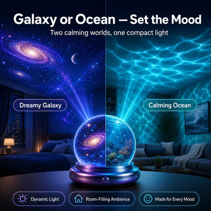 🔮Night Light Projector - Smart Holographic Star Projector💫-up