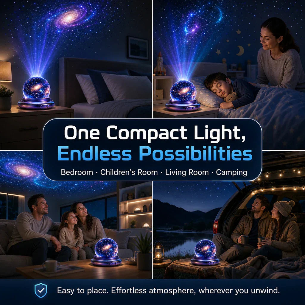 🔮Night Light Projector - Smart Holographic Star Projector💫-up