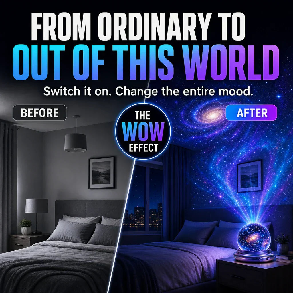 🔮Night Light Projector - Smart Holographic Star Projector💫-up